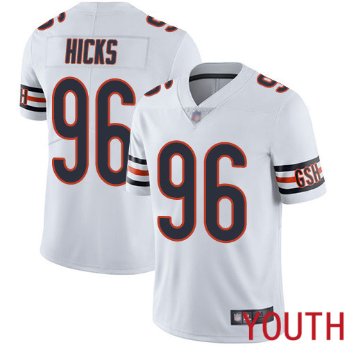 Chicago Bears Limited White Youth Akiem Hicks Road Jersey NFL Football #96 Vapor Untouchable->women nfl jersey->Women Jersey